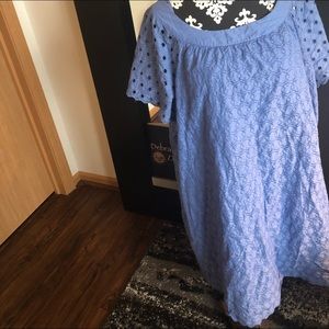 Old Navy Chambray Eyelet Dress